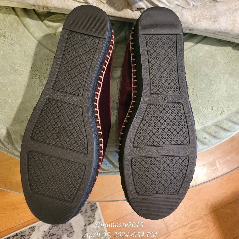 Tory Vurch Velvet Logo Espidrilles Platform Designer Summer Beach Shoes   #751 - Picture 9 of 15